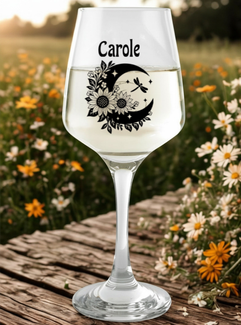 Verre de vin sur pied personnalisable

