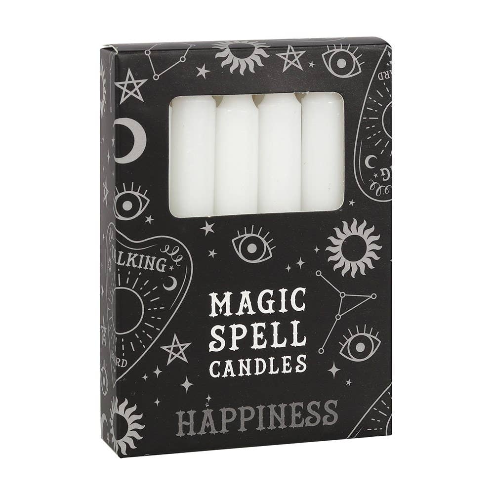 Bougies Sortilège Blanches - Bonheur