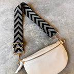 Sangle de sac Chevron noire