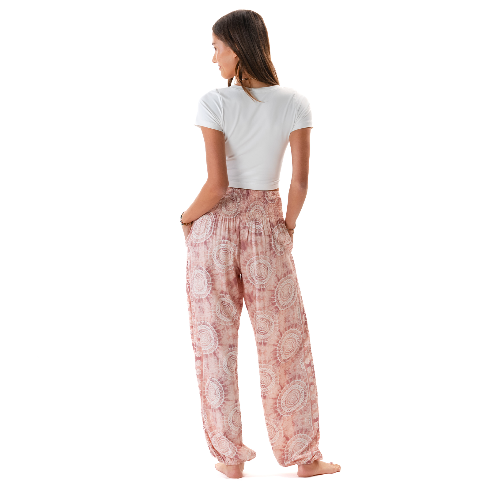 Pantalon Harem - Corail