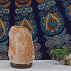 Lampe en cristal de sel himalayen naturel
