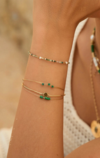 Bracelet Camélia - pierres naturelles