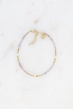 Bracelet Camélia - pierres naturelles