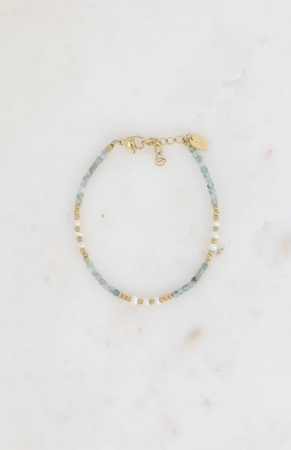 Bracelet Azélie - Pierres naturelles et perles d'eau douces