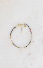 Bracelet Azélie - Pierres naturelles et perles d'eau douces