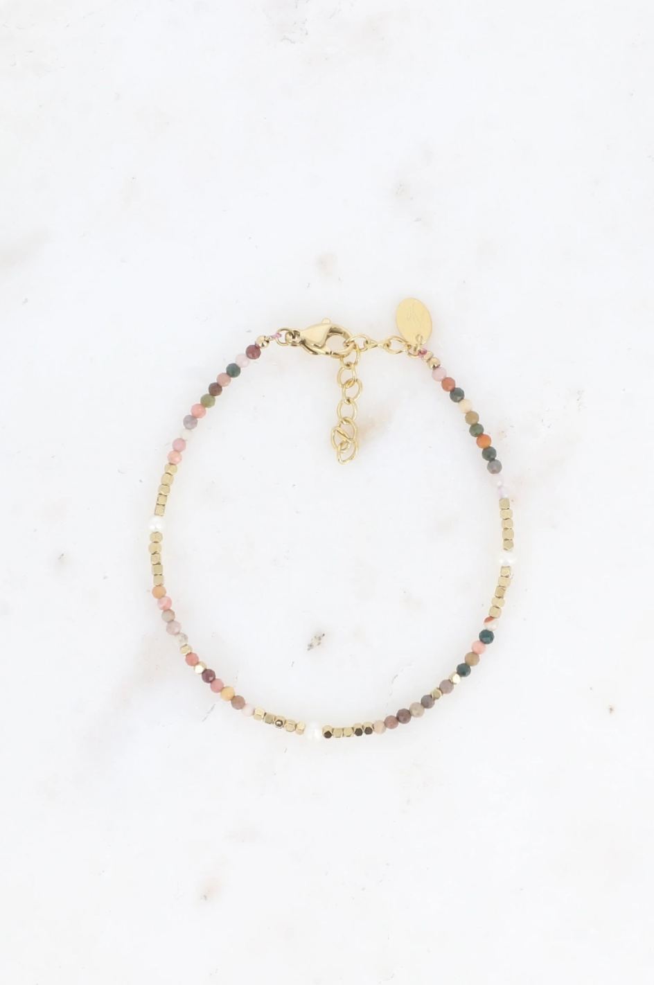 Bracelet Camélia - pierres naturelles