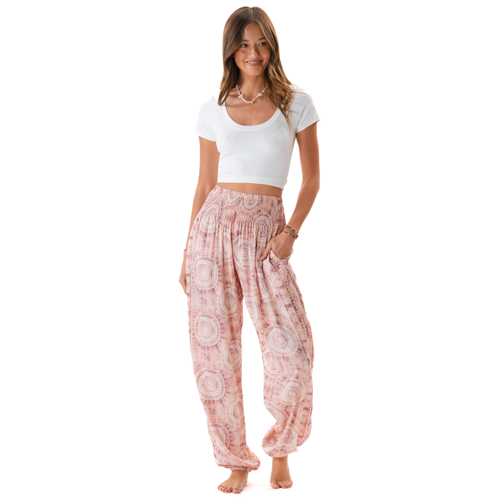 Pantalon Harem - Corail
