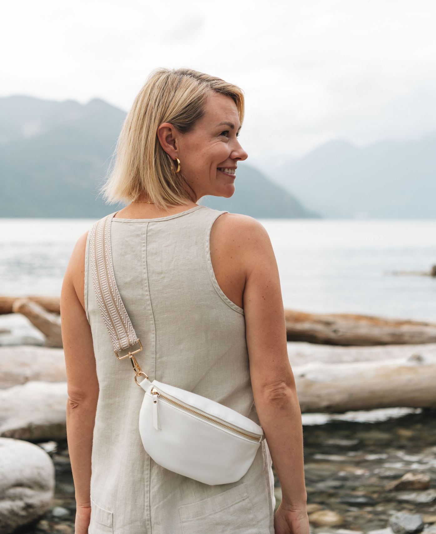 Sac en cuir vegan - Blanc