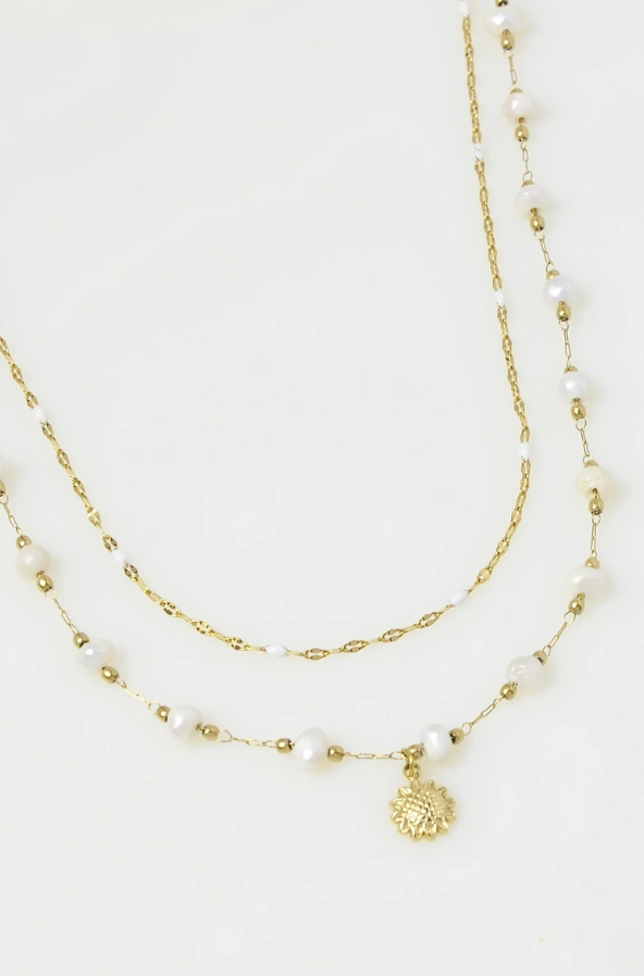 Collier Floréa - perles d'eau douce