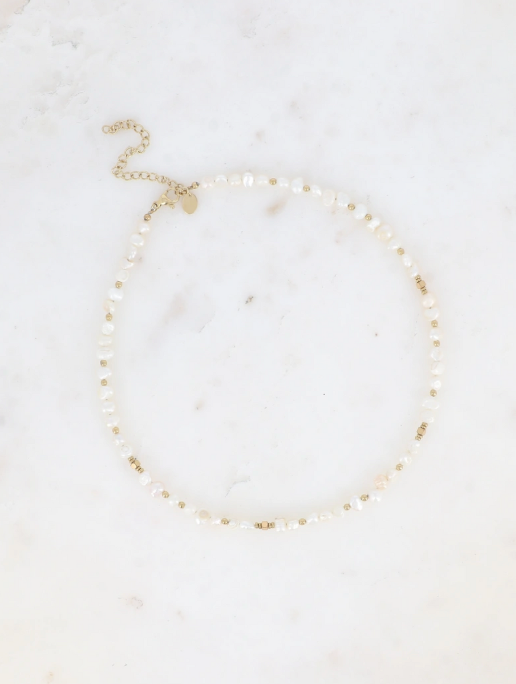 Collier Esmée Doré - perles d'eau douces