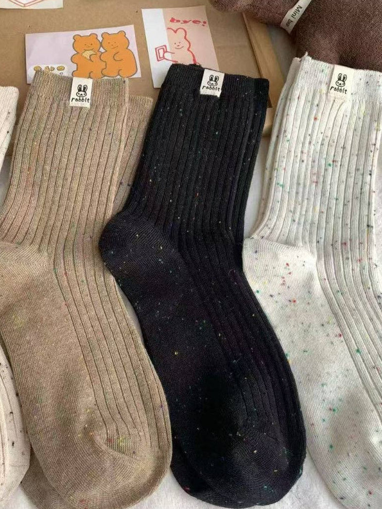Chaussettes côtelées