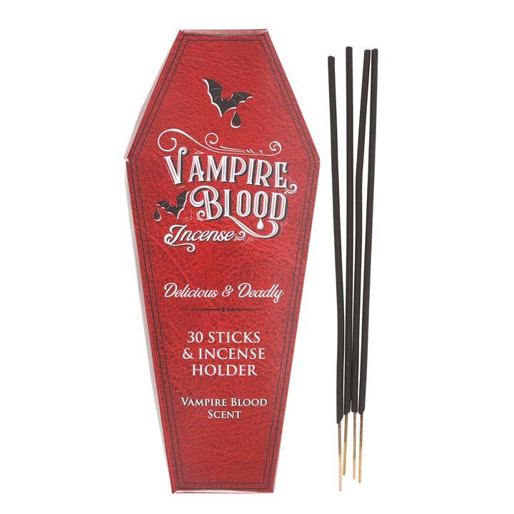 Bâtonnets d'encens Vampire Blood et porte-encens