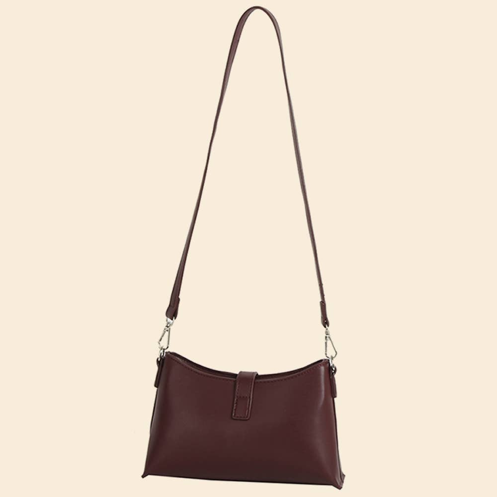 Sac à bandoulière avec fermoir tournant