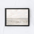 Impression encadrée vintage | Art mural côtier | Paysage marin