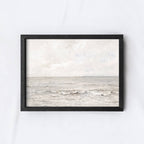 Impression encadrée vintage | Art mural côtier | Paysage marin