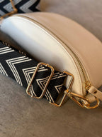Sangle de sac Chevron noire