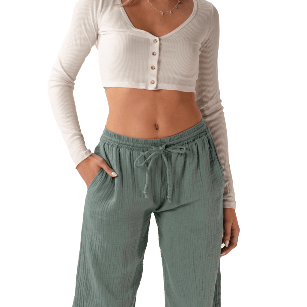 Pantalon coton Cabana - Sauge