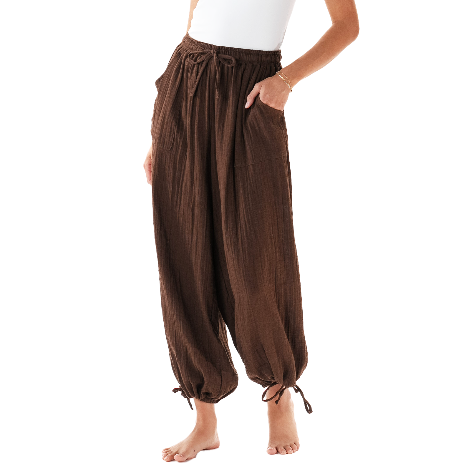 Pantalon coton Cargo - Espresso