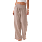 Pantalon large en coton - Stone
