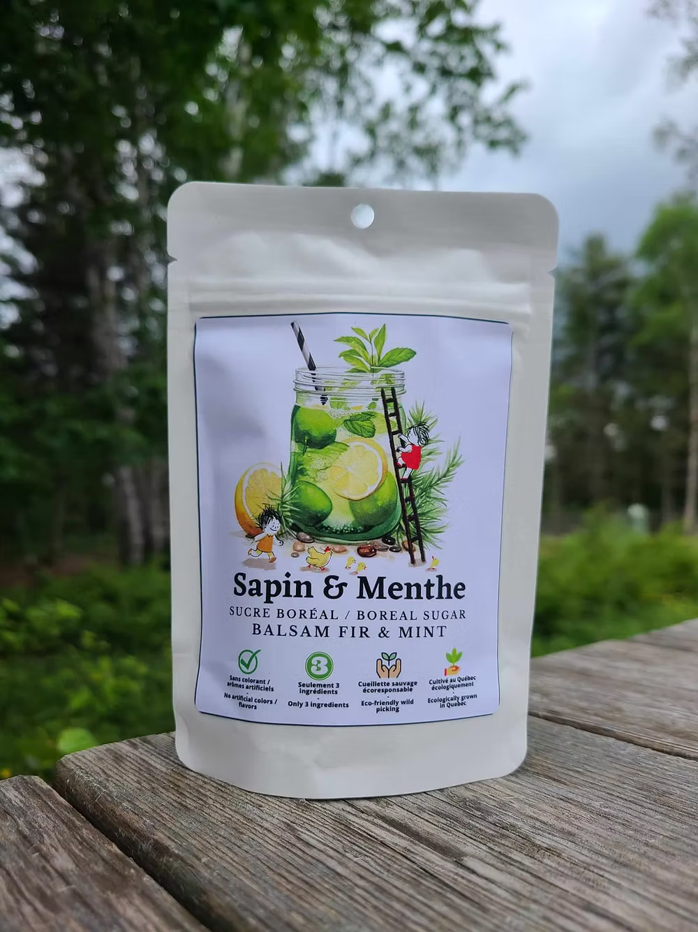 Sucre aromatisé Sapin et Menthe