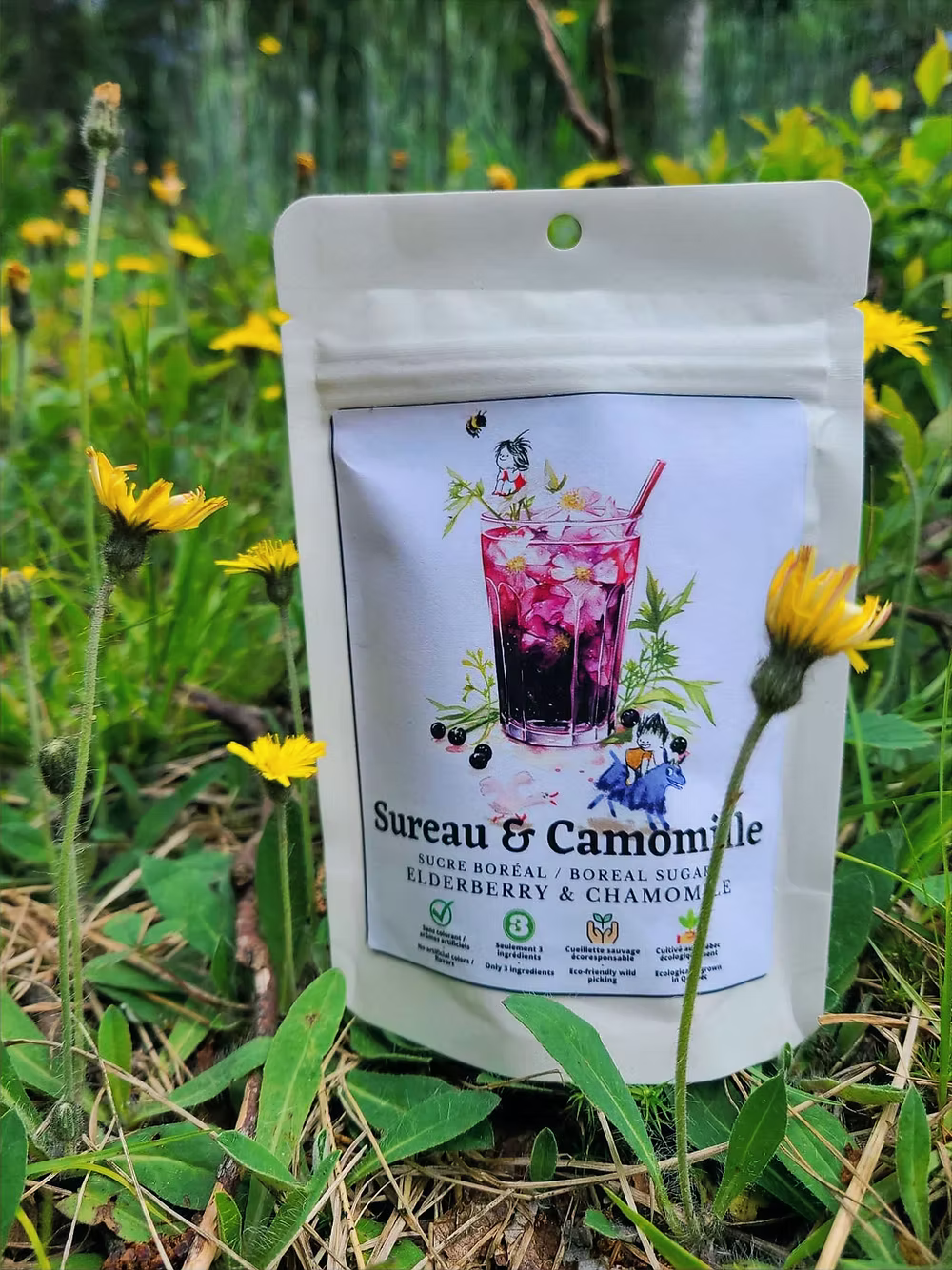 Sucre aromatisé Sureau et Camomille